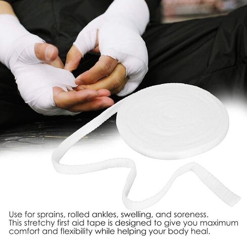 10M Tubular Bandage Elastic Net Dressing Breathable Tubular Ttubular Gauze Breathable Tubular Stretch Bandage First-aid Dressing Wrap Retainer for Protect Soft, Fragile Skin (3#) in Saudi Arabia