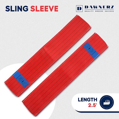 Polyester Lifting Sling Protector Sleeve 4.0' - Wear Pad for Dawnerz Eye to Eye Lifting Strap 6600 LBS Vertical WLL in Saudi Arabia