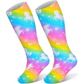 Kids Soccer Socks Toddler Knee High Soccer Socks Baseball Socks for Girls