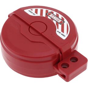 1Pcs Red Gate Valve Lockout, PNXKTXO 1 inch to 2-1/2inch Dia Valve Lockout Device for Faucet Locks Outdoor/Water Spigot/Hose Bib