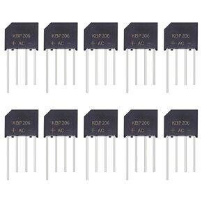 KBP206 Bridge Rectifier Diode Single Phase, 600 V/2 A,Full Wave 2 Amp 600 Volt Electronic Silicon Diodes,4Pins 10PCS in Kuwait