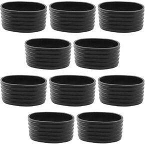 10PCS Black Tennis Racket Silicone Racquet Grip Ring Racket Band Tennis Racket Grips Rubber Ring Non Slip Racket Rubber Ring Absorbent Overgrip for Racquetball Badminton Baseball Bat Handle