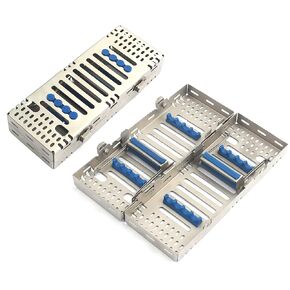 OdontoMed2011® Premium German Grade Stainless Steel Autoclave Dental Sterilization Cassette Tray for 8 Instruments Double Decker ST-004