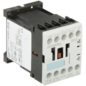Siemens 3RH11 22-1AK60 Control Relay, Size S00, 35mm Standard Mounting Rail, AC Operation, Screw Connection, 22 E Identification Number, 2 NO + 2 NC Contacts, 120 V 60 Hz Control Supply Voltage