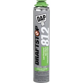DAP 80812 DRAFTSTOP 812 Low Pressure/Non-Rigid Polyurethane Close Cell Insulation Foam, White