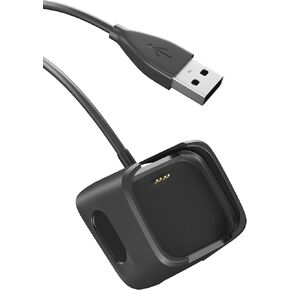 Compatible for Fitbit Versa 2 Charger Replacement USB Charging Cable Dock Stand with 3.3ft for Fitbit Versa 2 Health and Fitness Smartwatch-1 Pack