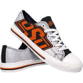 FOCO womens Ncaa College Team Logo Fashion Low Top Canvas Sneakers Shoes
