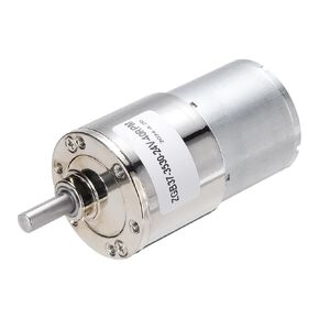 uxcell ZGB37-3530 DC 24V 40RPM Micro Motor High-Speed Geared Motor for DIY RC Cars Remote Control Shaft 6mm Diameter