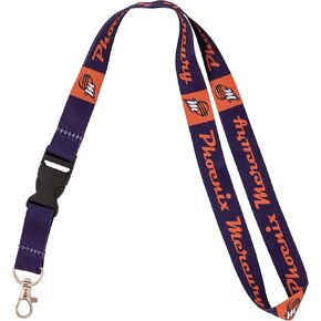 Desert Cactus Phoenix Mercury Lanyard Keychain Detachable WNBA Breakaway Snap Buckle National Basketball Association Car Keys ID Badge Holder (Lanyard A)