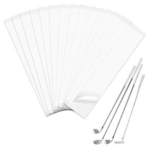 Golf Grip Tape, 2" x 10" Double Sided Adhesive Strips for Regripping Golf Clubs, Multifunctional Golf Wrapping Putter Accessories Tape for Better Regrip and Control Easy Peel Off Design(15 Pack)