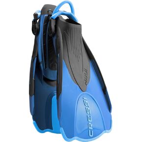 Cressi Adult Short Adjustable Swim Fins- Light and Ideal for Traveling- Can be Worn Barefoot - Maui Short - Made in Italy