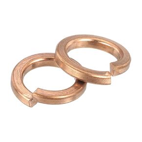 uxcell 10 Pcs Spring Lock Washer, M12 Split Lock Washer Assortment Copper Lock Washers for Screws Bolts Nuts