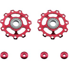 TAODAN 2PCS Bicycle Part Bicycle Derailleur Aluminium 11 Tooth Rear Derailleur Roller Pulley Suitable for 11 Speed Mountain Bike
