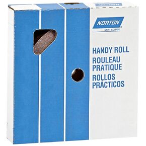 Norton K225 Metalite Abrasive Roll, Cloth Backing, Aluminum Oxide, 2" Width x 50yd Length, Grit P100
