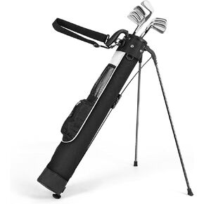 Lightweight Golf Stand Bag with Strap and Stand, Easy to Carry and Durable Pitch n Putt Golf Bag, Golf Stand Bag for The Driving Range, Par 3 and Executive Courses, 31.5 inches Tall