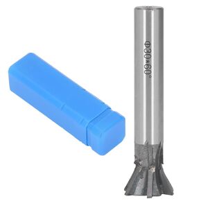 Dovetail Cutter, 30mm 60 Degree Dovetail Milling Cutter 6 Flute Straight Shank Carbide Slotting Cutter Suitable for, Dovetail Milling Cutters