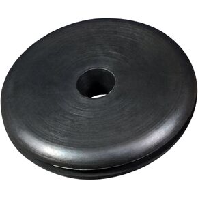 Standard Compound SBR Grommet, 1/4" OD x 7/64" ID, 5/32" Groove Diameter, 3/32" Groove Width, 55A Durometer (Pack of 5)