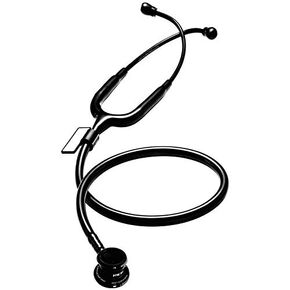 MDF Instruments MD One Stainless Steel Premium Dual Head Infant-Neonatal Stethoscope (MDF777I-BO) - All Black