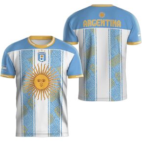Argentina Soccer Jersey for Men, Argentina Jersey Soccer 2024, Short Sleeve Soccer Shirt