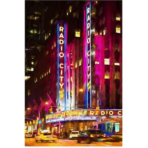 Trademark Fine Art PH01604-C2232GG Radio City Music Hall Photograph by Philippe Hugonnard, 22x32,