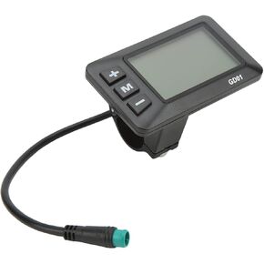 Electric Bike LCD Display, 36V 48V Ebike Speed Control Panel Ebike Display 5 Pin Waterproof Plug for 22.2mm Handlebar