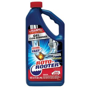 Roto-Rooter 351403 Gel Clog Remover Drain Cleaner, 32 oz