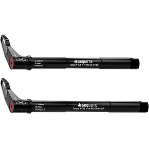 1.5mm Thread Pitch Quick Release Front Thru Axles for RockShox Bicyle Suspension Forks, Free Rotating Handle,Road MTB Bike 6061 Aluminium Alloy Axle: 15mm x 100mm to 110mm, Includes 2 Specifications