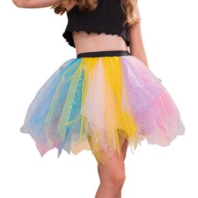 تنورة توتو مضيئة للفتيات، تنانير تول ملونة بإضاءة LED، أزياء المهرجانات للفتيات in Kuwait