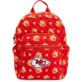 Vera Bradley Women's Cotton NFL Small Backpack (Multiple Teams Available), Tennesseetitansonblue/Lightbluebandana, One Size