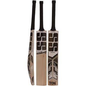 SS TON Premium English Willow Cricket Bat - Full Size for Adults, Short Handle - Bat Cover Included