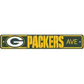 FANMATS NFL - Green Bay Packers Team Color Street Sign Décor 4in. X 24in. Lightweight