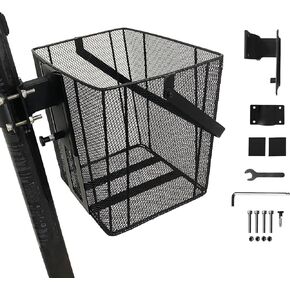 Scooter Basket Bike Front Baskets Heavy Duty Quick Release Removable Iron Mesh Bicycle Basket with Handle Easy Assembly and Portability (Large) in Kuwait