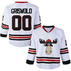 Men's Clark #00 Griswold Movie Hockey Jersey Stitched X-Mas Christmas Vacation