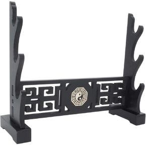 Eforlife Sword Stand Weapon Display Stand Katana Genji Japanese Samurai Sword Blade Gladius Templar Medieval Sword Stand Holder Tai Chi Bagua Style