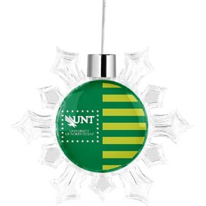 University of North Texas Snowflake Christmas Tree Ornament Decoration for Tree Party Home Holiday Decor (University of North Texas 1)