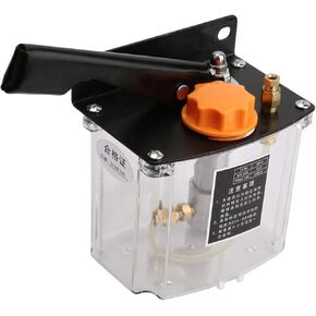 Walfront Manual Lubricating Pump HP-5L Left Hand Operated Lubrication Pump 650CC Oil Pump and Controlled Lubrication for CNC Machine Tool