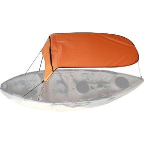 Kayak Canoe Awning, Single Inflatable Boat Kayak Awning, Suitable for Outdoor Leisure Fishing Sun Protection and Rain Protection (Orange)