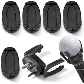 Foldable Plastic Golf Ball Pick Up Retriever Grabber Claw Suction Cup Sucker Accessories Golf Ball Picker Upper Golfer Back Saver Tool for Putter Grip 6 Pack