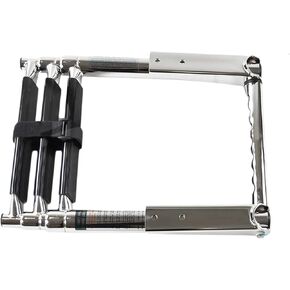 MARINE CITY Stainless Steel 3-Step Telescopic Drop Ladder Handle Gangplank Fitted for Marines – Boats – Yachts (Pack of 1)