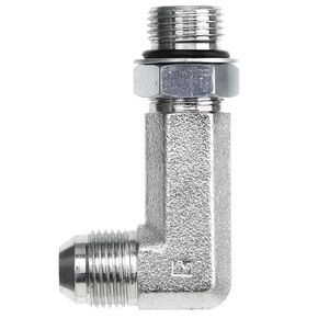 Brennan Industries 6801-LL-16-12-NWO-FG Forged Steel 90 Degree Elbow X-Long Tube Fitting, 1-5/16"-12 SAE x 1-1/16"-12 SAE ORB Thread, 1" Male JIC x 1" Male Adjustable O-Ring Boss