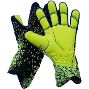 Goalkeeper Gloves Strong Grip Goalie Soccer Glove Football with Finger Support Size 6/7/8/9/10 Kids Youth Adults Green