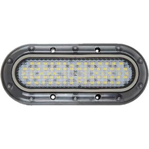 36W 10-30V DC (Blue, Green, White LED Colour Options), LED Underwater Boat Lights, Surface Mount for Boats, Yachts, Cruise Ships, Sailboat, Pontoon, Transom (White)