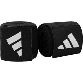 adidas Boxing Hand Wraps for Men & Women | Black Wraps for Boxing, Martial Arts & Combat Sports | MMA Kickboxing Wrist Wrap (Black, 3.5 M)