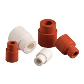 CG-3022-05, Sleeve Type Septum Stopper for 8mm OD Standard Wall or 9mm OD Medium Wall Tubing, Red, Pack of 100
