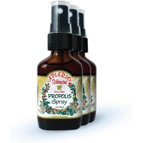 3-Bottles of Apiario Silvestre Brazilian Green Bee Propolis Spray Glycolic Extract 30ml -Non Alcoholic, Water Free, Honey Free, Gluten Free