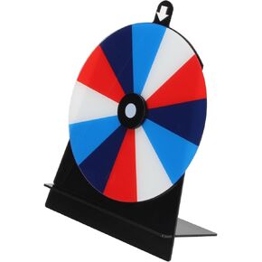Spinning Prize Wheel, Game Wheel Spinner with Stand, Tabletop Roulette Wheel of Fortune with Dry Erase Markers & Eraser for Party Housewarming Trade Show and Carnival (8IN-2PCS)