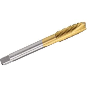 2pcs M8 x 1.25 mm Spiral Point Tap with H2 Tolerance, High Speed Steel Titanium Coated Right Hand Thread Tap for Making New Thread and Repairing Damaged Threads
