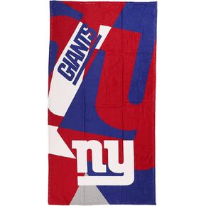 Northwest NFL New York Giants 30 x 60 Inch Beach Towel, Puzzle Design