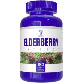 Elderberry Supplement for Immune System Support, 180 Capsules
