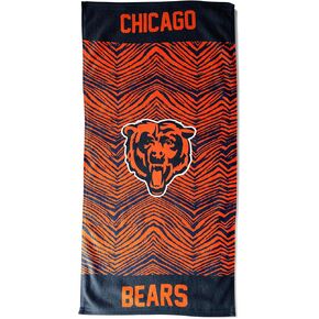 Northwest Zubaz NFL Classic Zebra Print Beach Towel, 30x60, Cleveland Browns